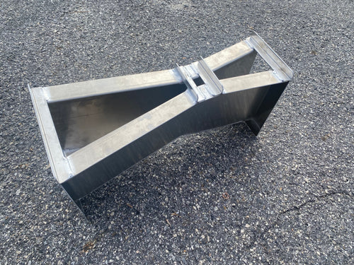 Aluminum 3-inch Parshall Flume - side view