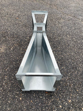 Load image into Gallery viewer, Galvanized Steel 6-inch Parshall Flume - top view (inlet end)