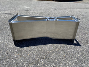 Aluminum 2-inch Parshall Flume - side view