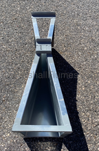 Load image into Gallery viewer, top view of a 1-inch galvanized steel Parshall Flume